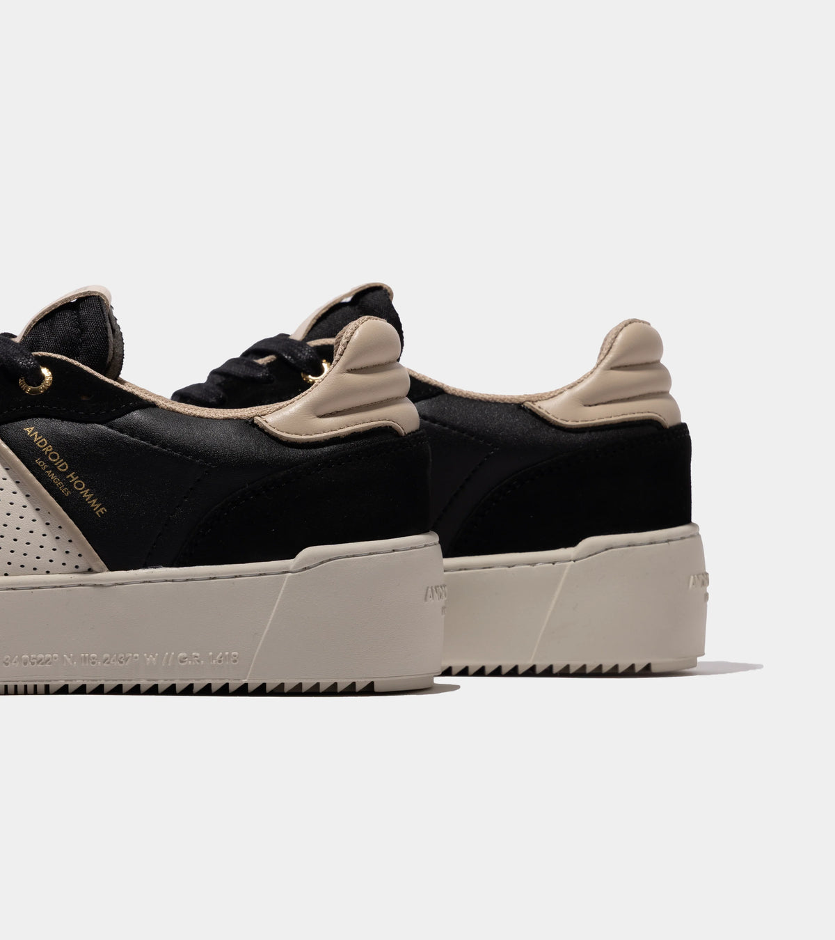 Coliseum Leather Suede Terrace - Black/Beige