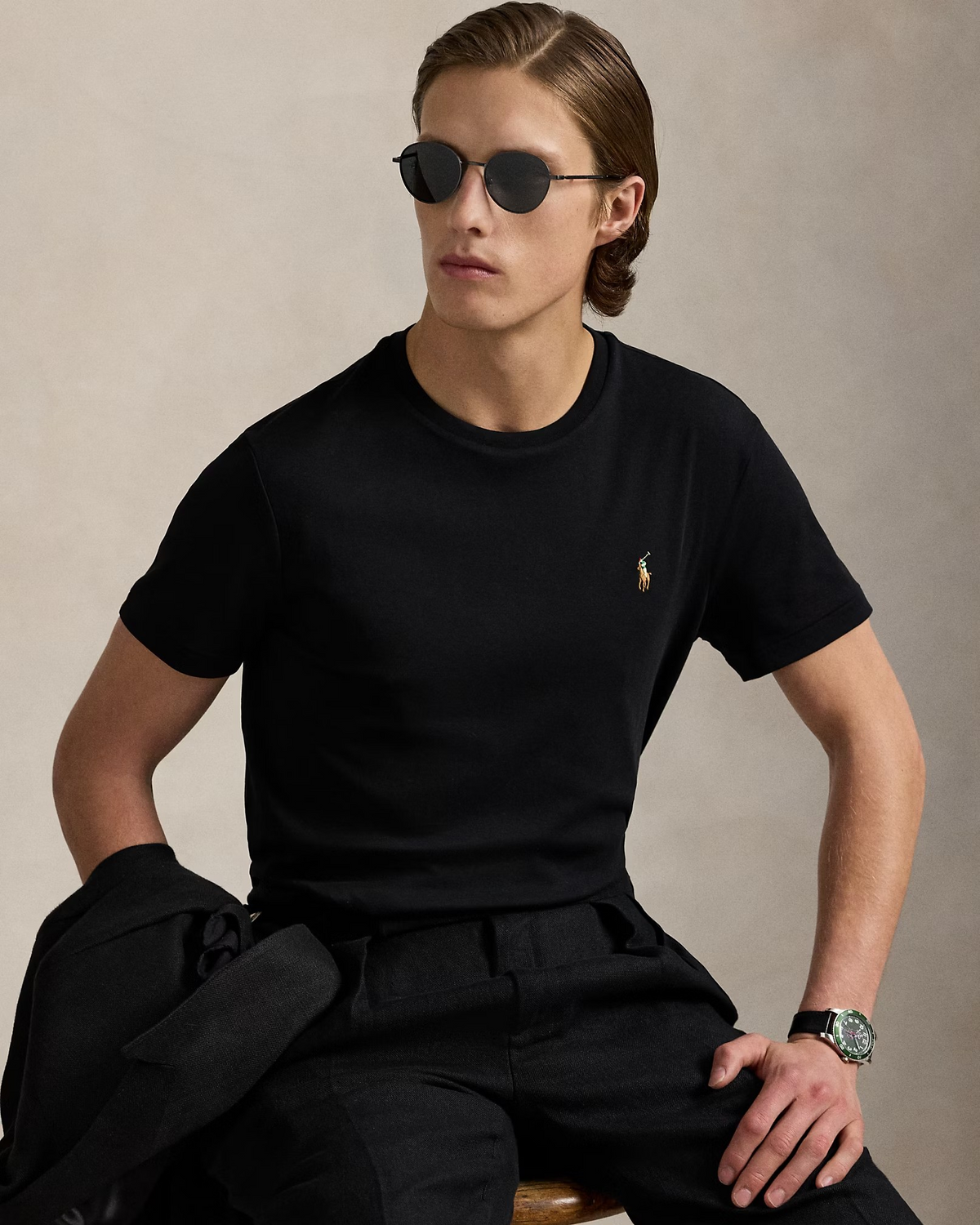 Custom Slim Fit Soft Cotton T-Shirt - Black