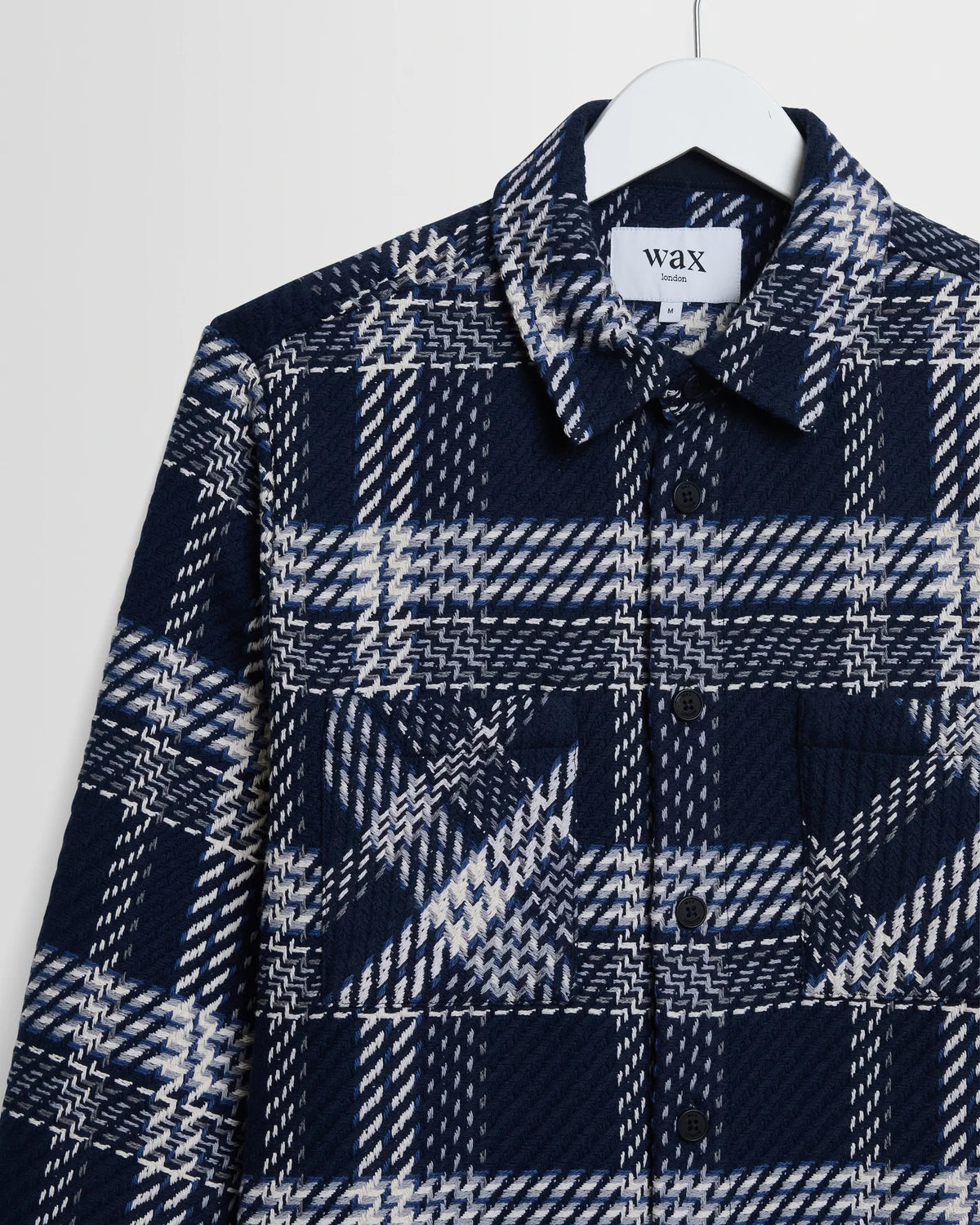 Whiting Overshirt - Navy/Ecru