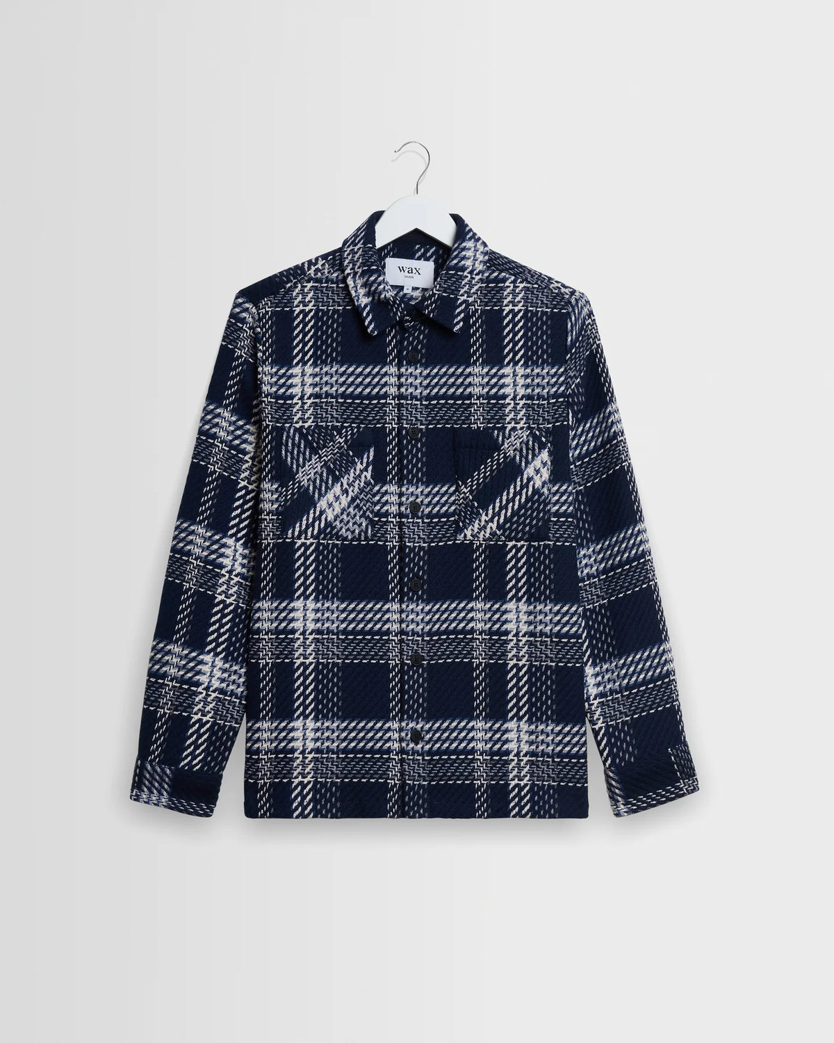 Whiting Overshirt - Navy/Ecru