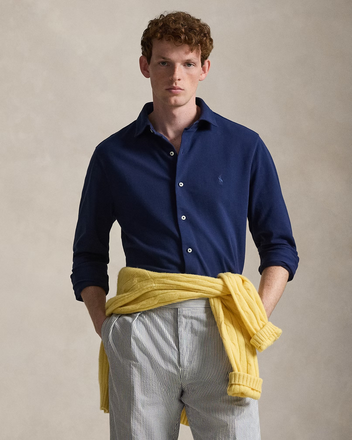 Featherweight Mesh Shirt - Dark Navy