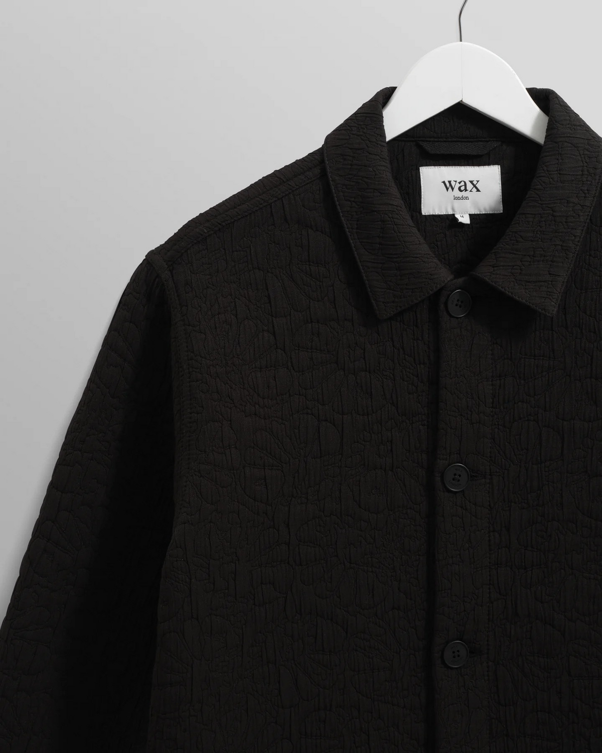 Rockley Floral Quilted Cotton Overshirt - Black