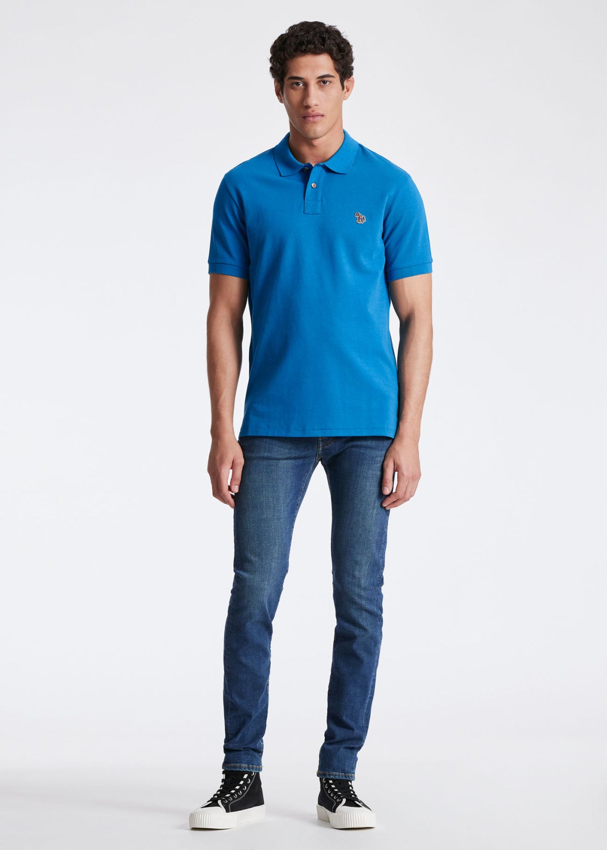 Tapered Re-Flex Jeans - Mid Blue