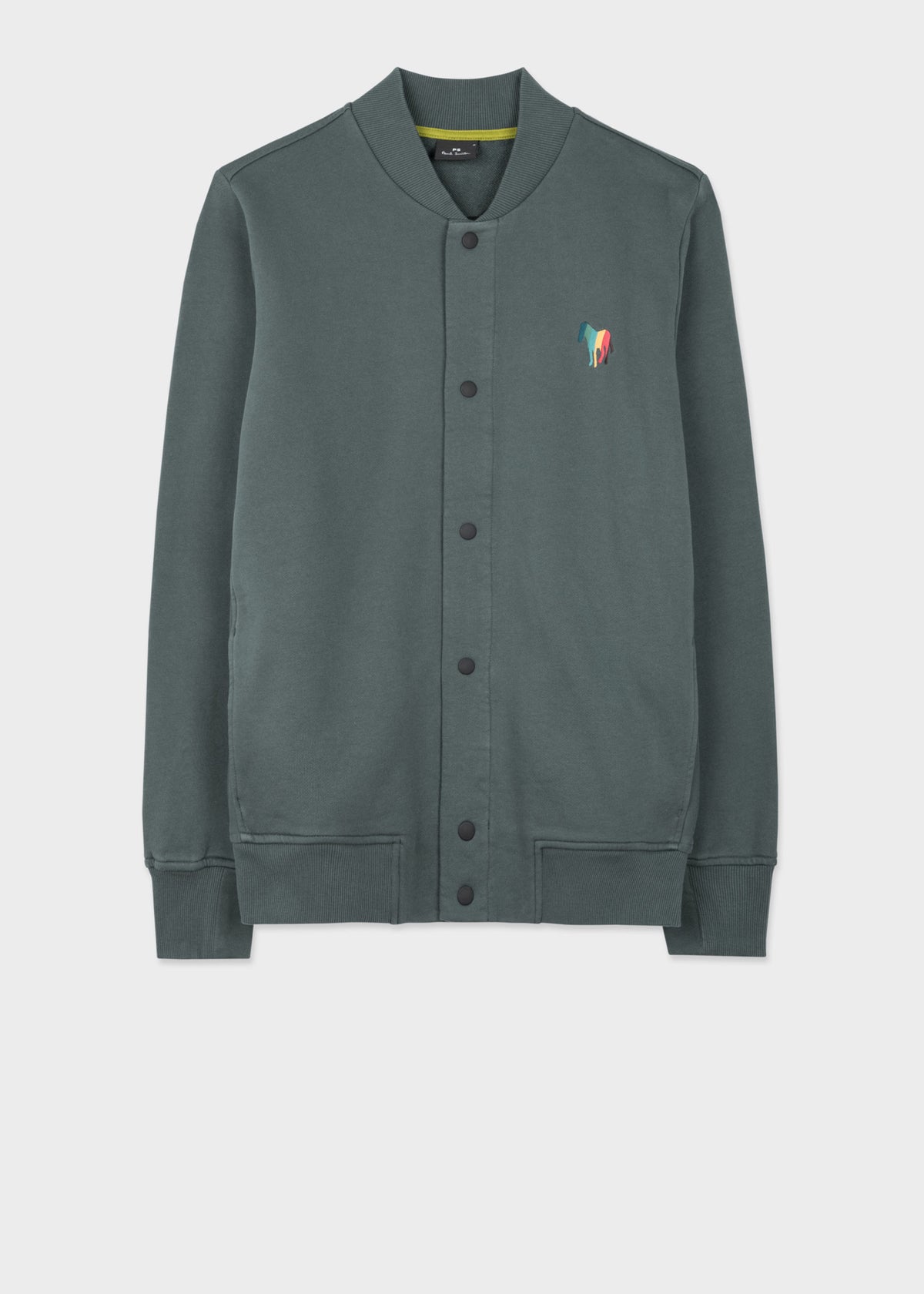 Broadstripe Jersey Bomber Jacket - Dark Green
