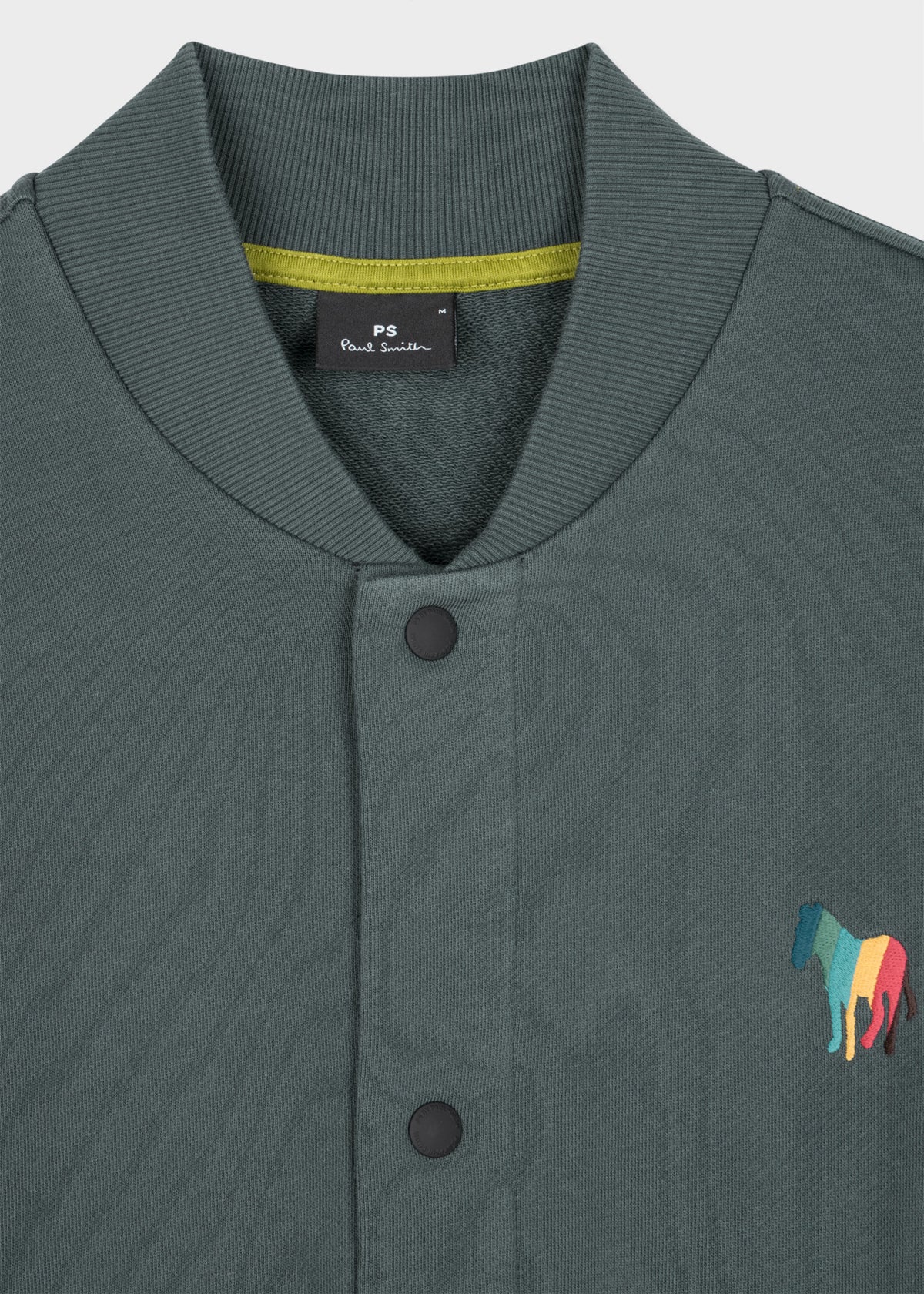 Broadstripe Jersey Bomber Jacket - Dark Green