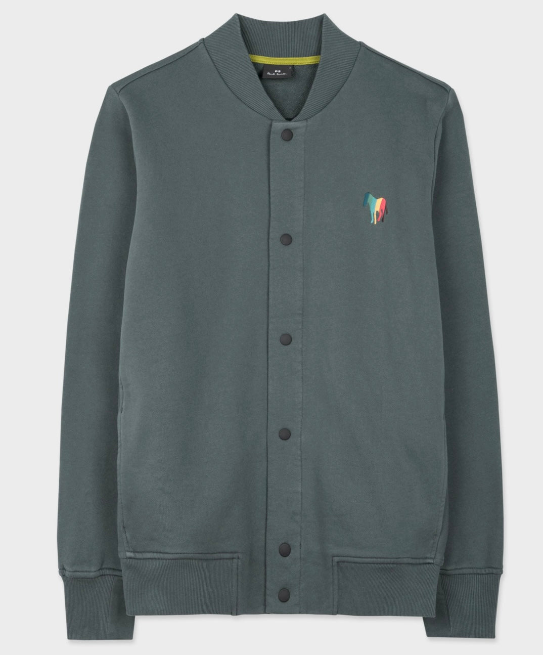 Broadstripe Jersey Bomber Jacket - Dark Green