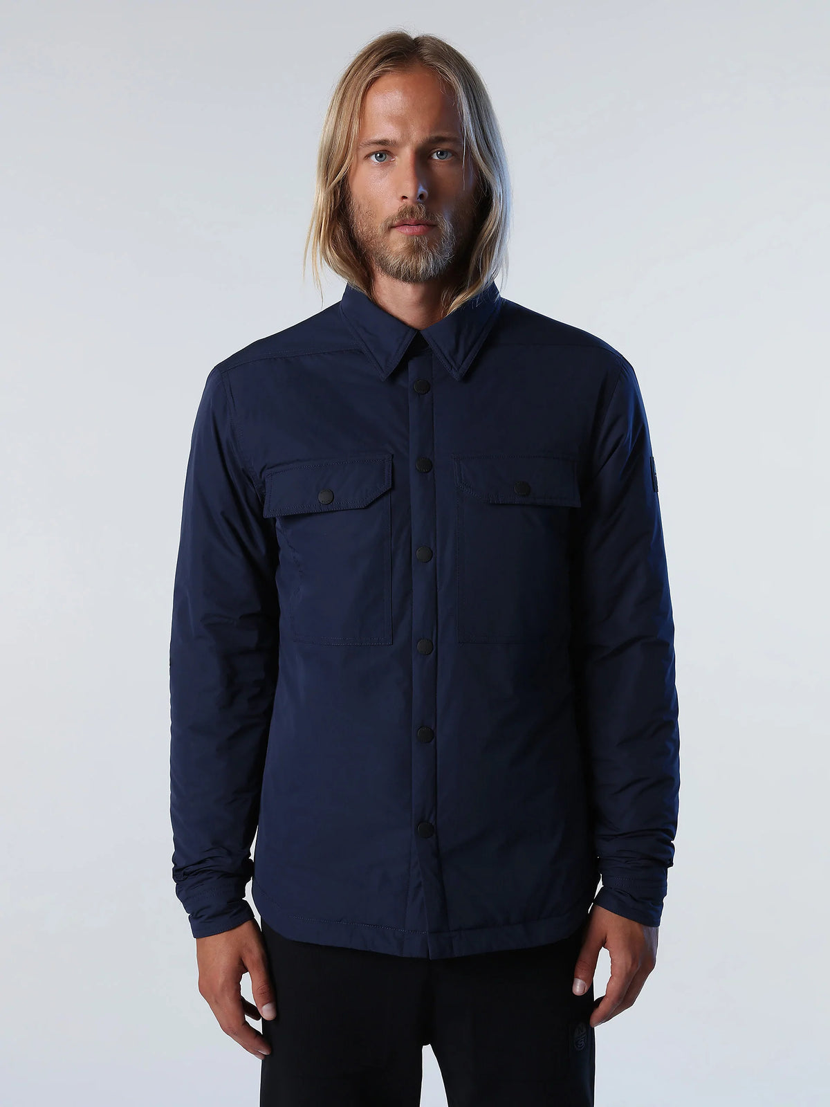 Quilted Defender Overshirt - Navy