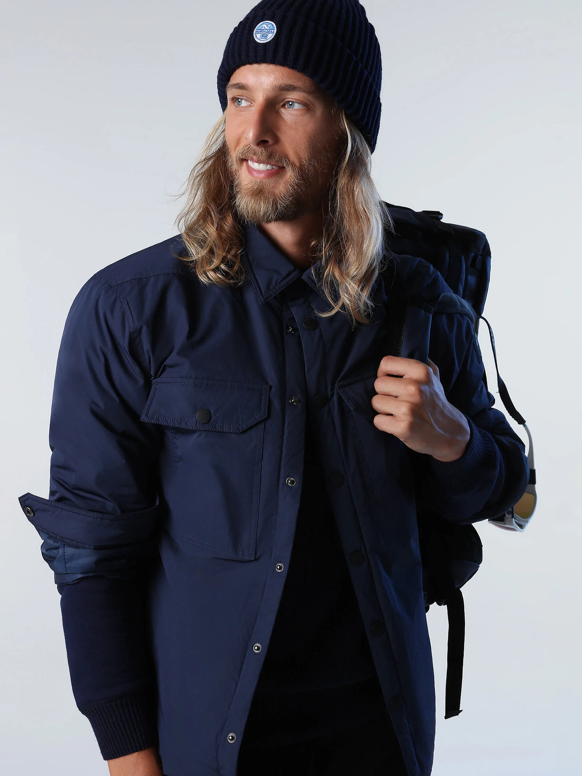 Quilted Defender Overshirt - Navy